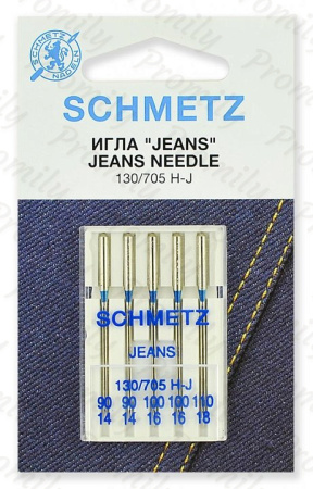 Иглы для джинсы №90(2), 100(2), 110, Schmetz, 5шт от магазина Promily в Ставрополе